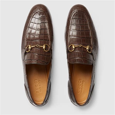 gucci horsebit jordaan loafers|Gucci jordaan crocodile loafer.